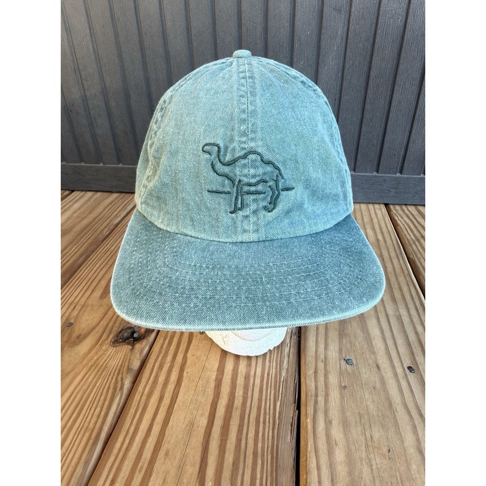 Vintage Camel Hat 90s Strapback Cap Cigarettes Low Profile Fit Green